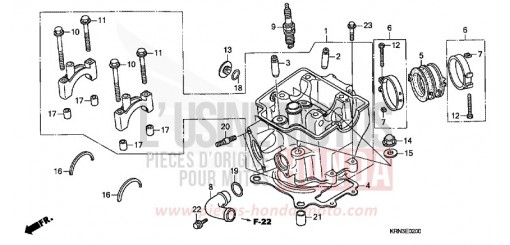 CULASSE CRF250R8 de 2008